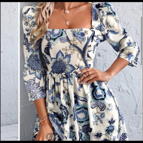 Tuckernuck Designer Inspired Jacobean Midi Dress M - Picture 7 of 12